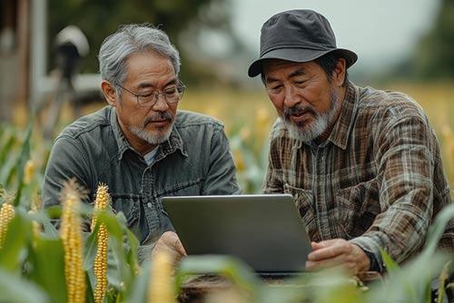 那珂市seo対策支援を検討する事業者２人